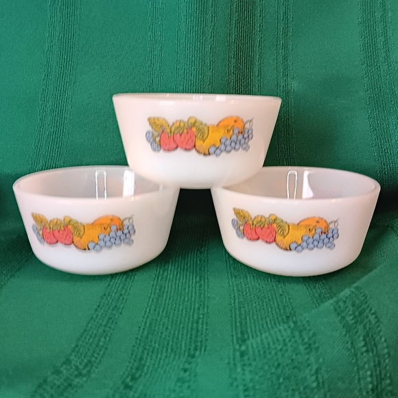 Fire King Other - Vintage Fire King Anchor Hocking Set of 3 Ramekin Cups